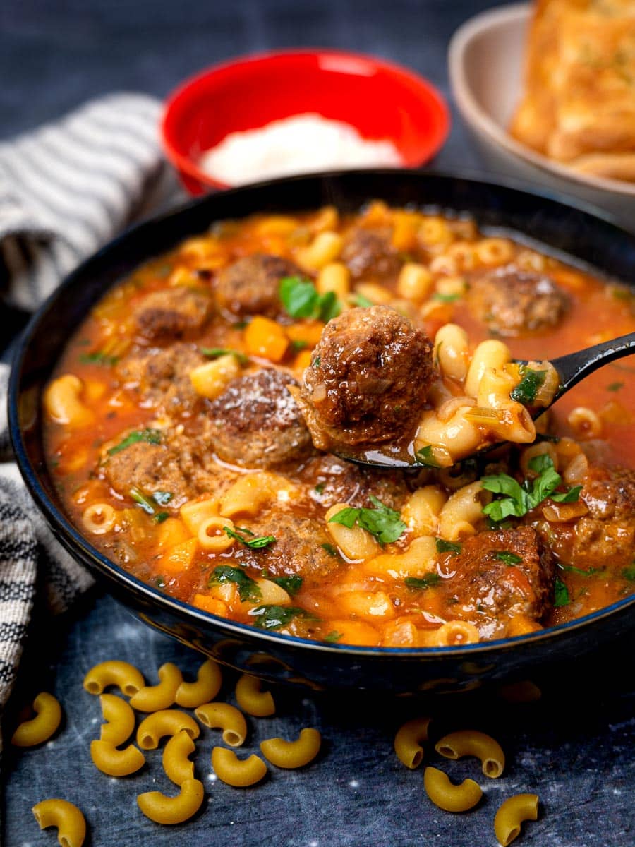 Easy Italian Meatball Soup