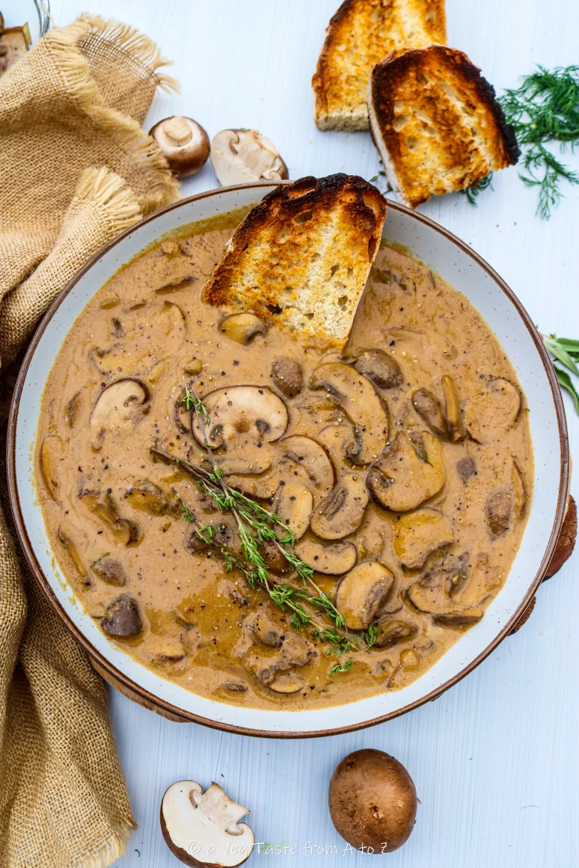 VEGAN MUSHROOM AND SMOKED PAPRIKA SOUP