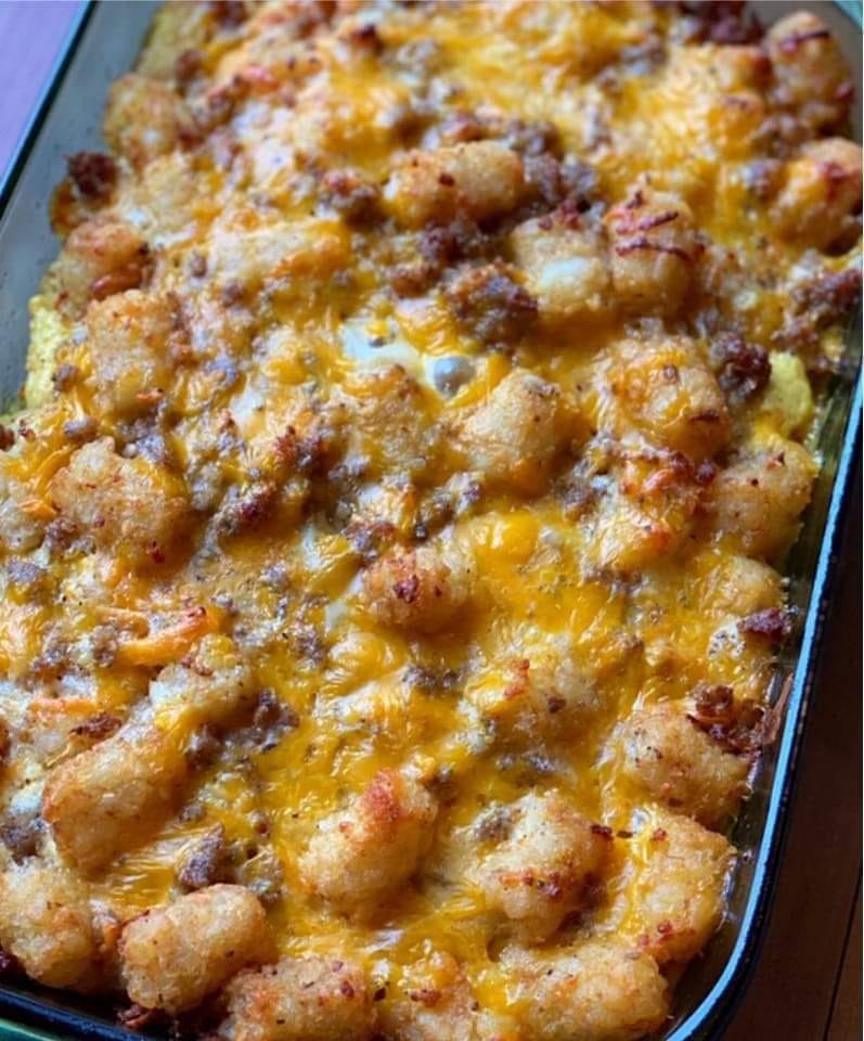 Cowboy Casserole (Tater Tot Casserole) Recipe