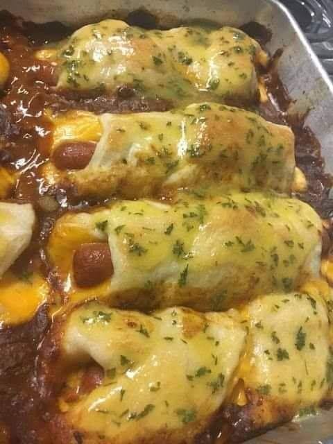 Chili Cheese Dog Bake