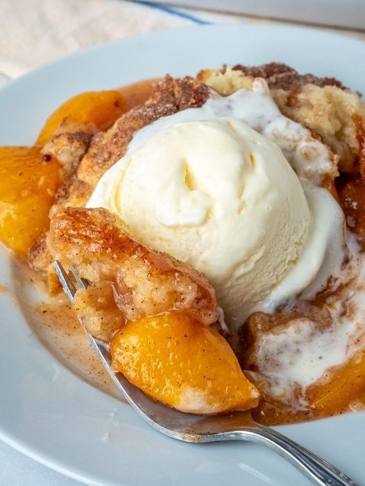 FRESH PEACH COBBLER