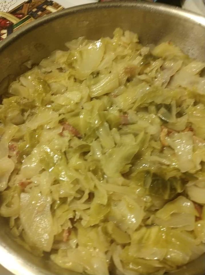 Fried Cabbage with Bacon and Onions