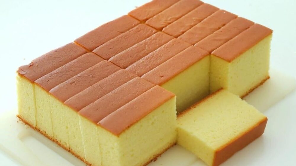 Condensed Milk Castella Cake