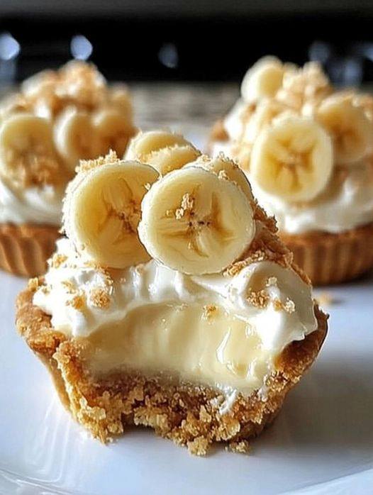 No-Bake Mini Banana Cream Pies Recipe