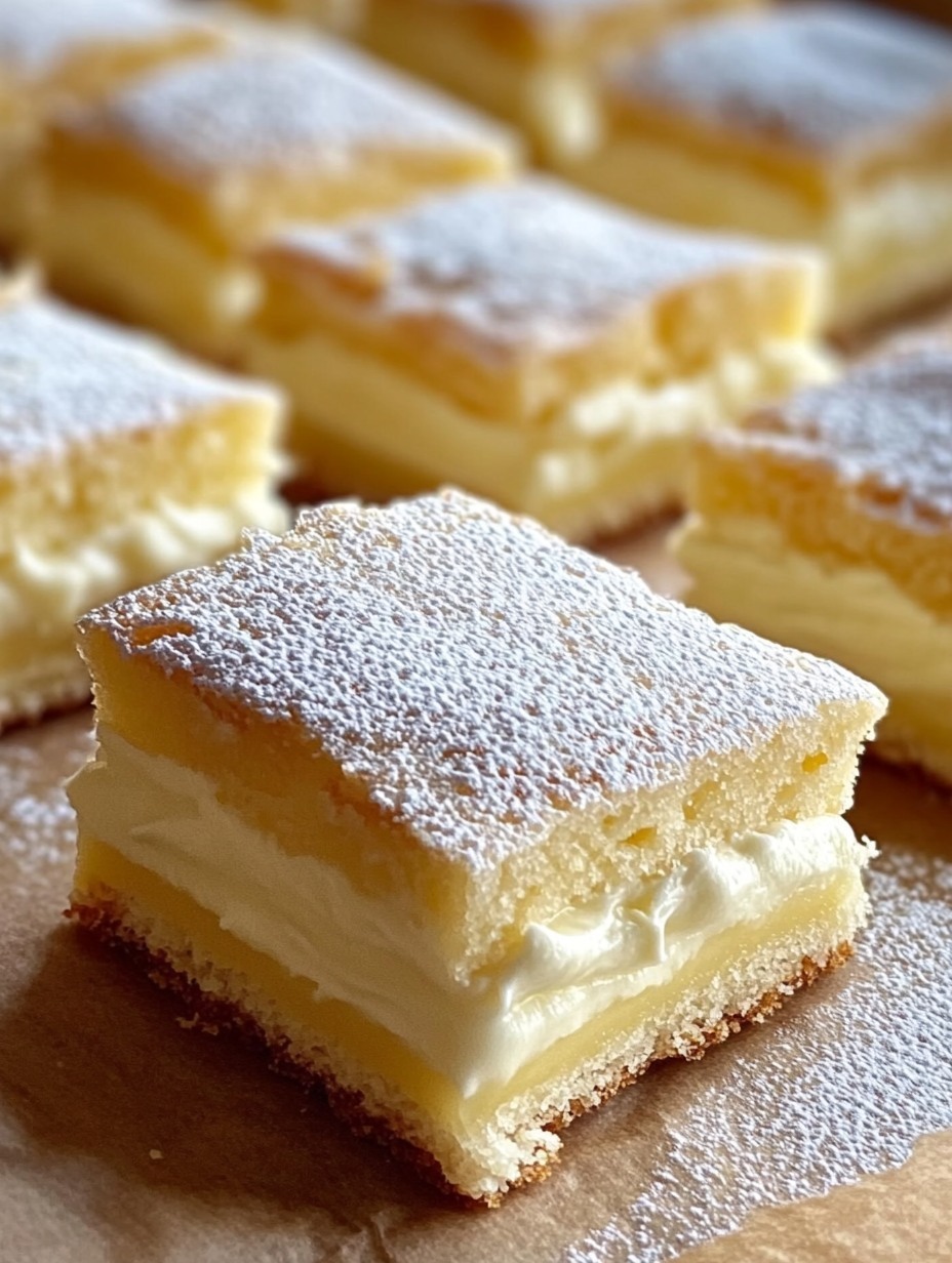 Vanilla Custard Cream Squares