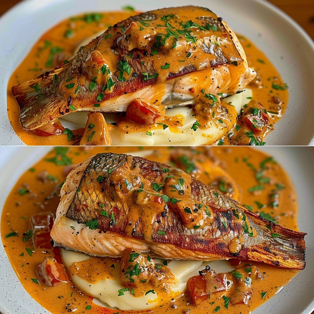 Red Snapper with Creamy Creole Sauce