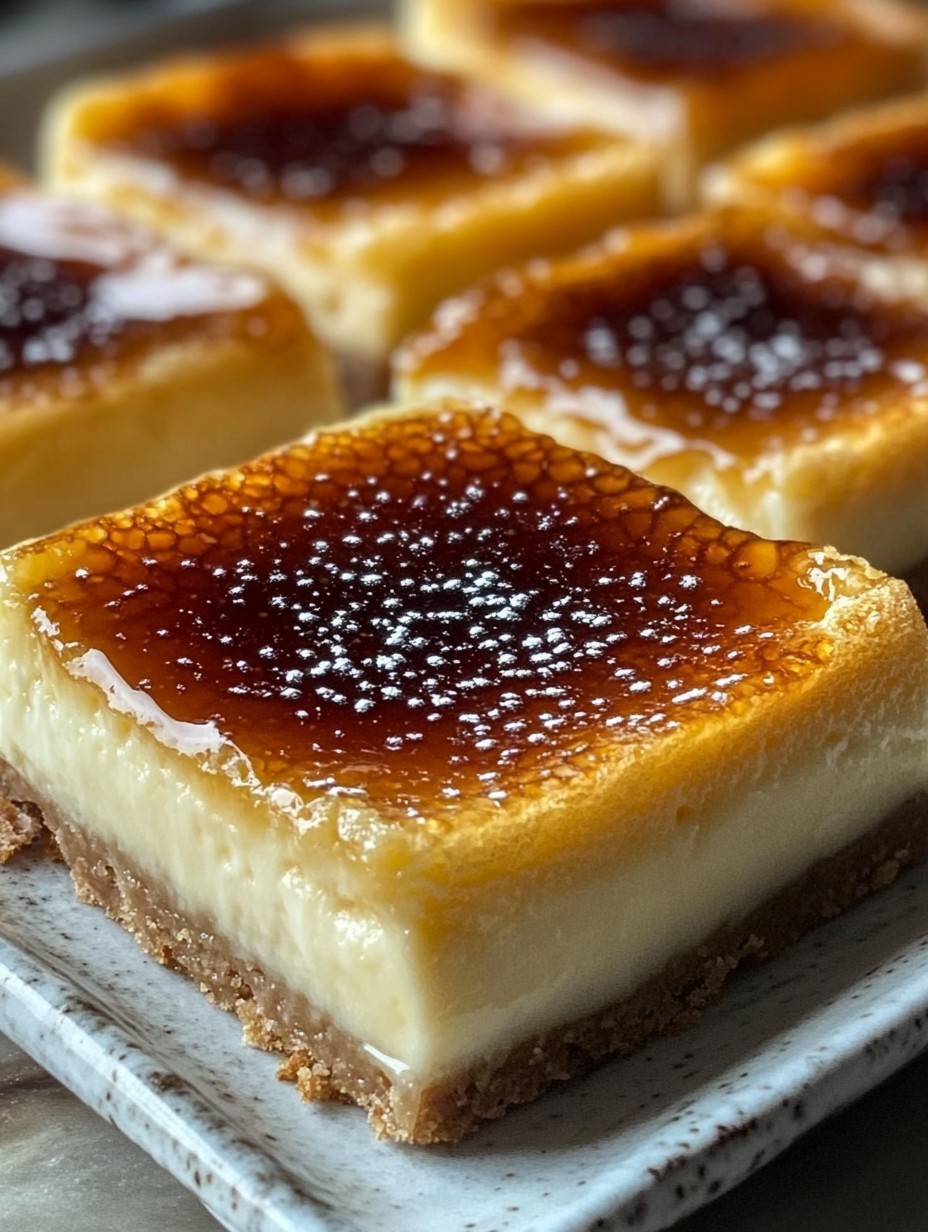 Crème Brûlée Cheesecake Bars