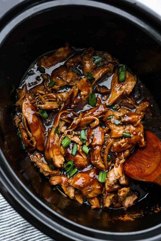 Crockpot Bourbon Chicken