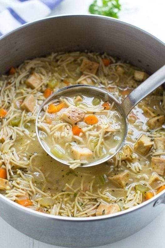 Tofu Noodle Soup (Vegan Chicken Noodle Soup)