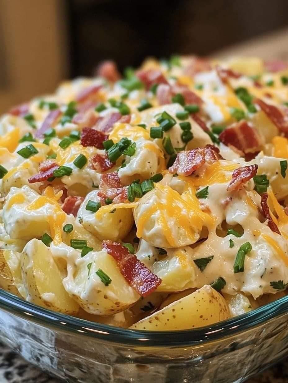  Cheesy Bacon Ranch Potato Salad