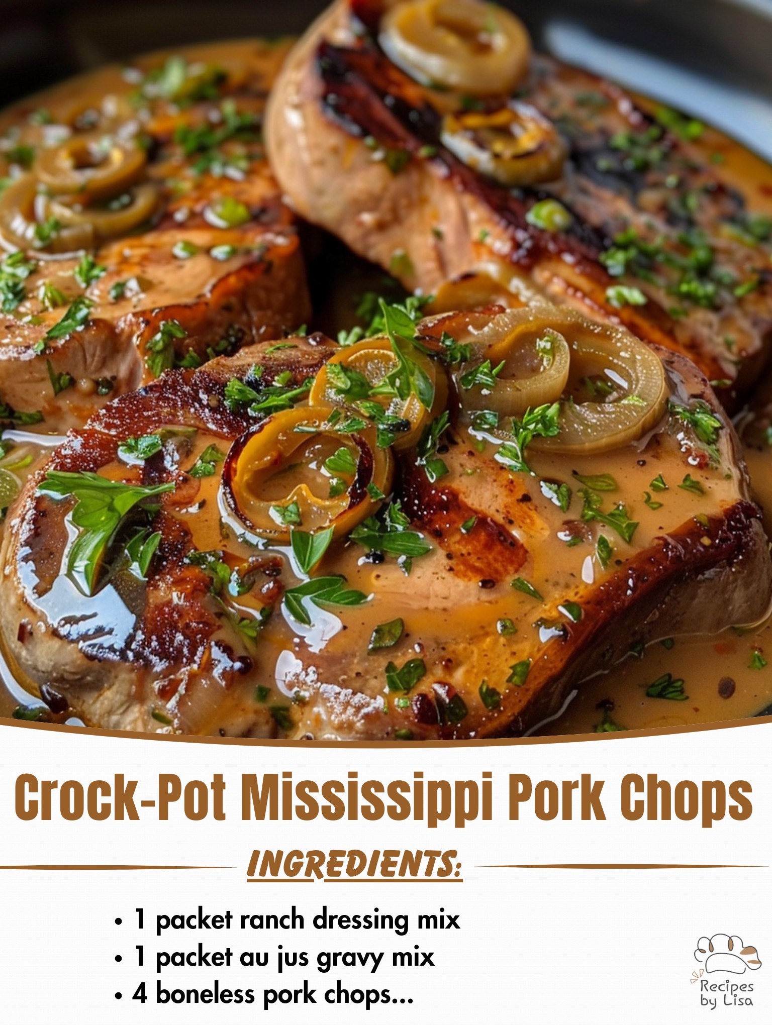  Crock-Pot Mississippi Pork Chops 