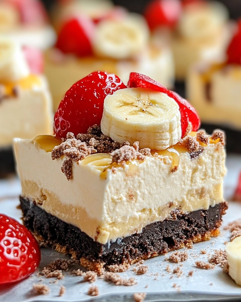 No-Bake Banana Split Oreo Cheesecake Bites 