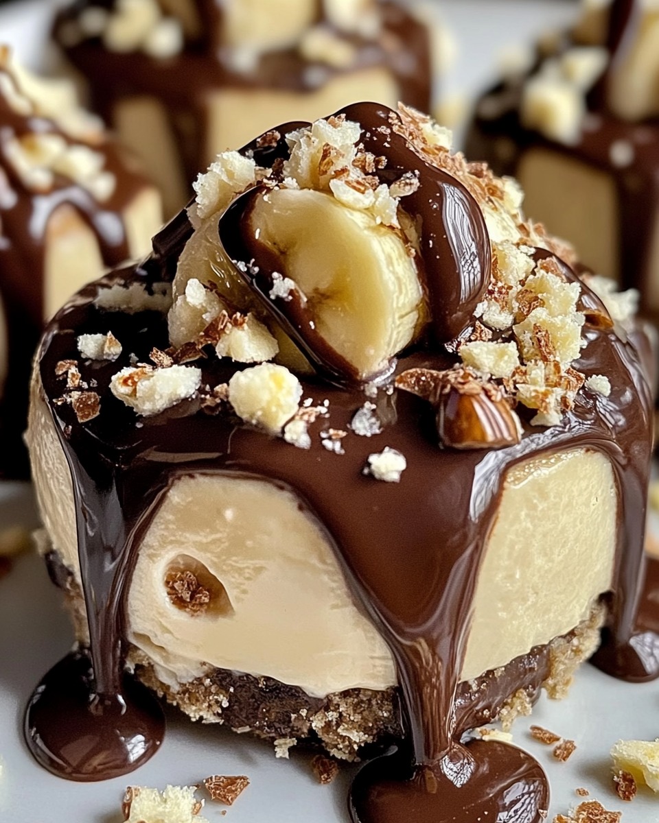 No-Bake Chocolate Banana Cheesecake Bites 