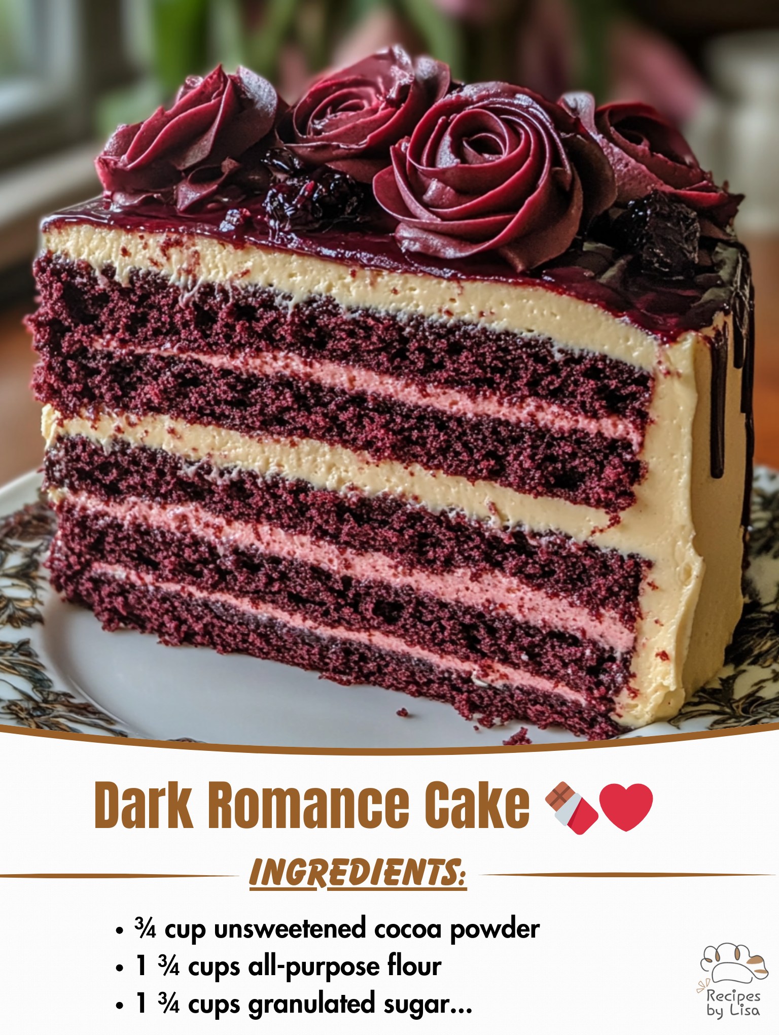 Dark Romance Cake 