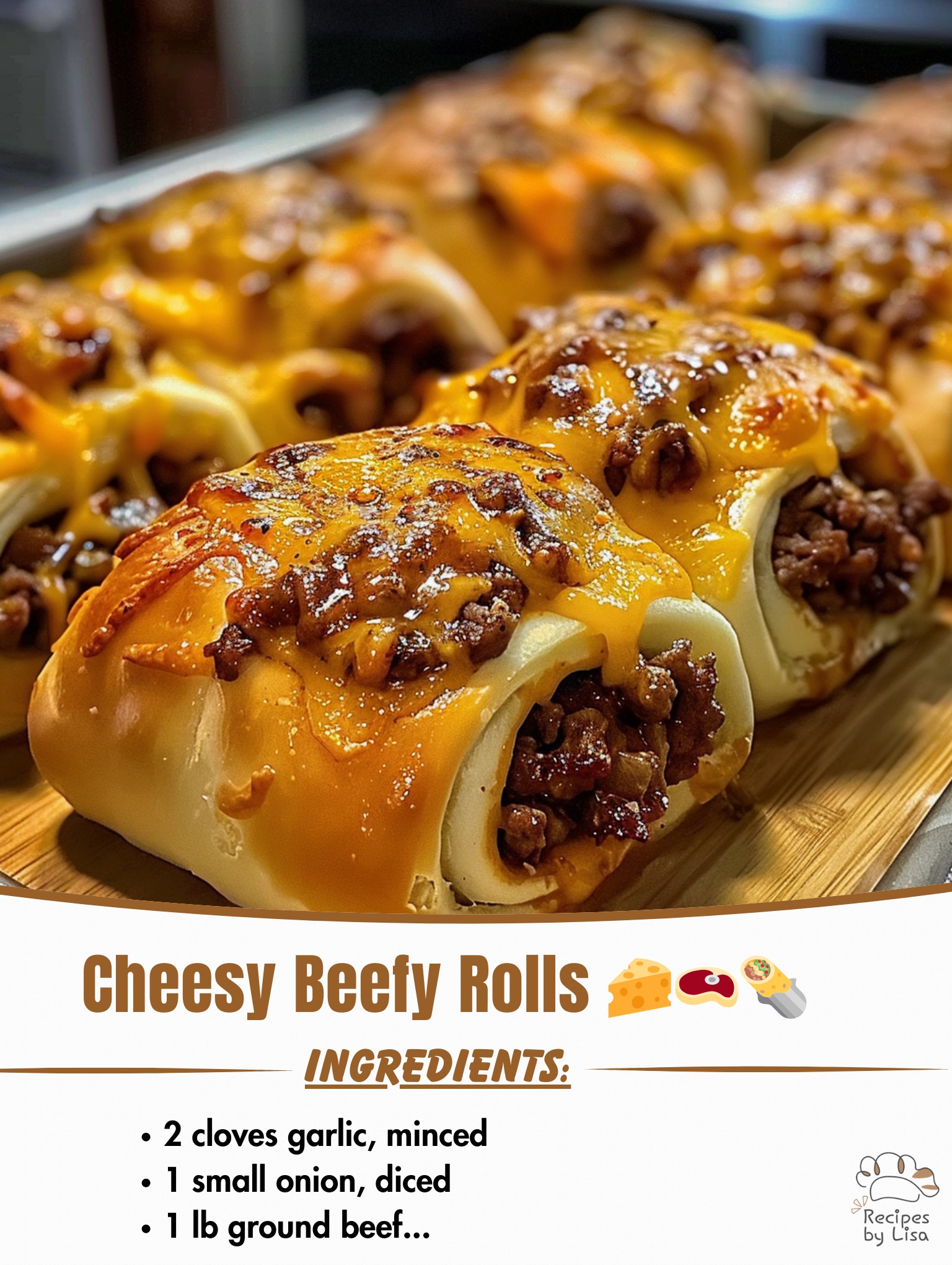 Cheesy Beefy Rolls 