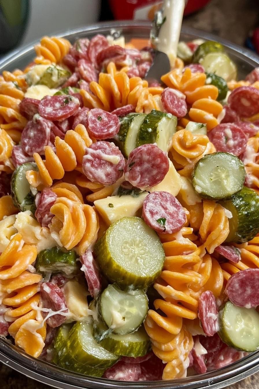 colorful pasta salad