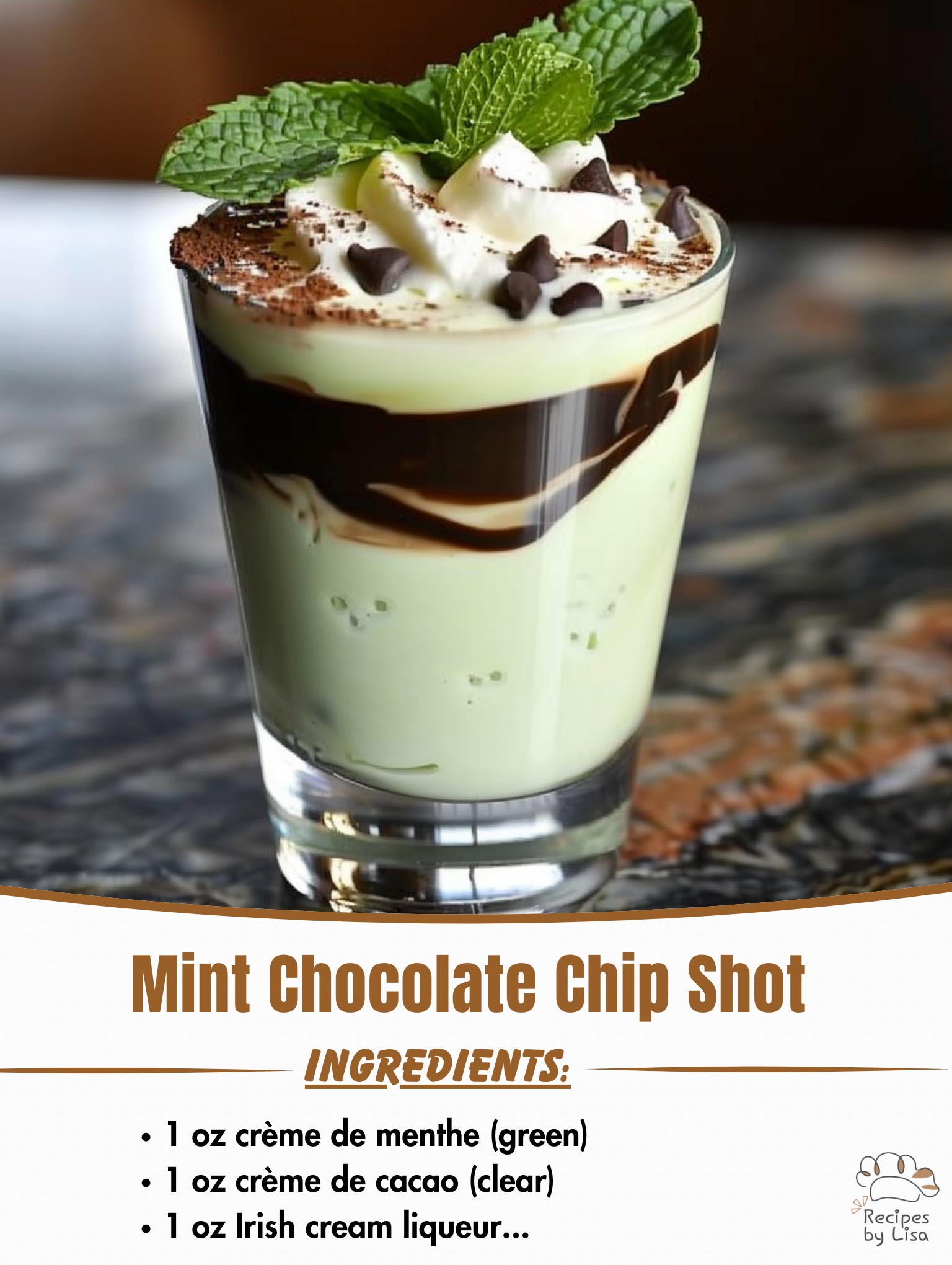 Mint Chocolate Chip Shot 