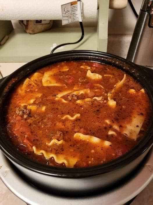 One Pot Lasagna Soup