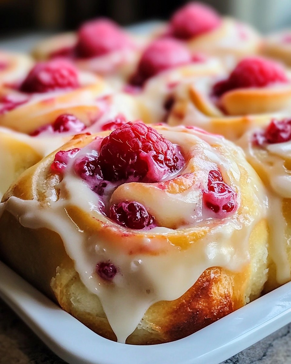 Raspberry Lemon Rolls 