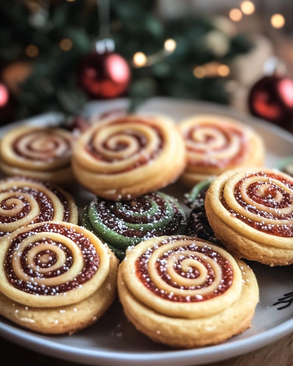 Christmas Pinwheel Cookies 