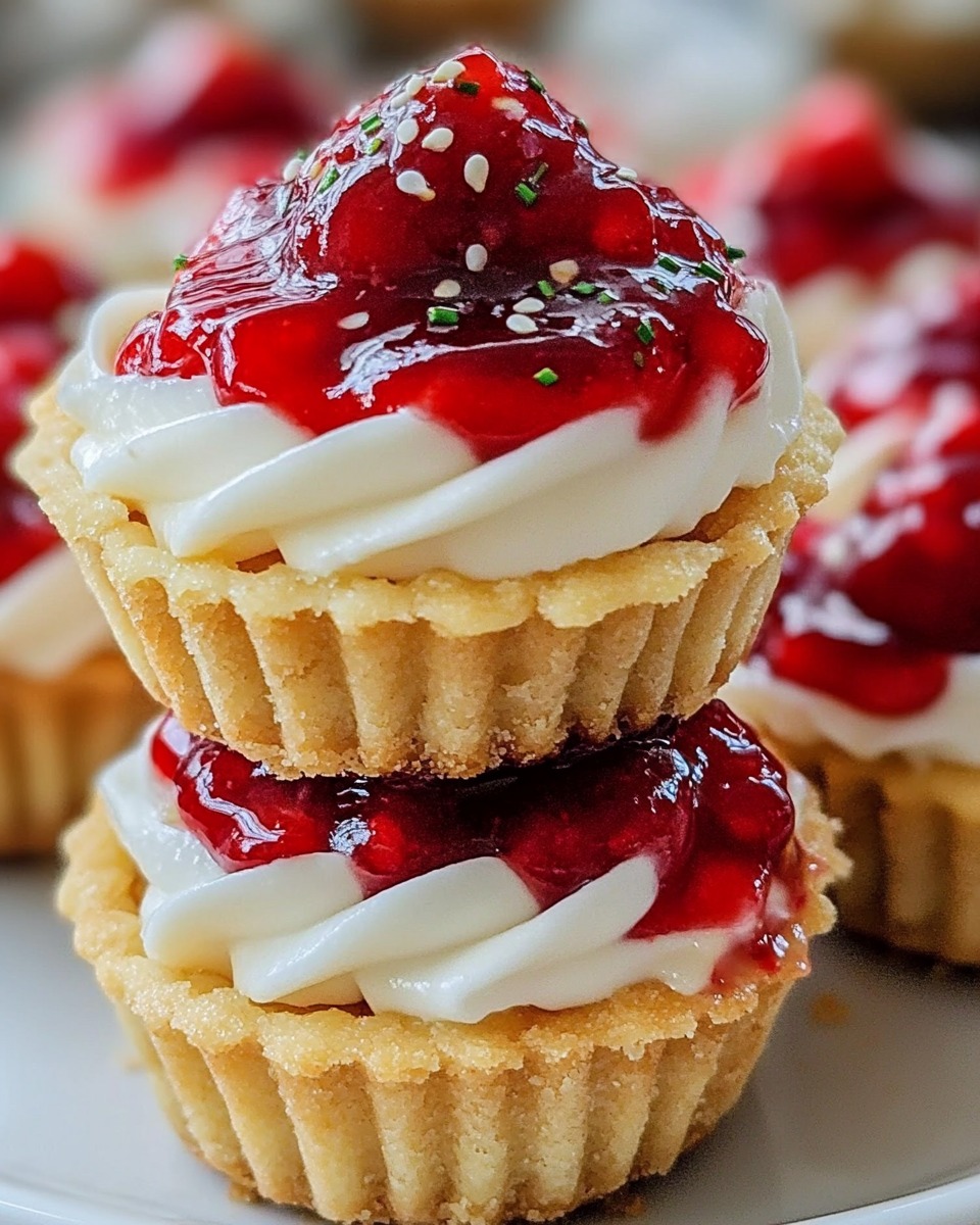 Strawberry Jam Cheesecake Cookie Cups 