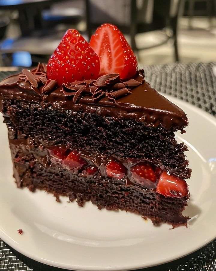 Chocolate Cake with Strawberry Filling! 