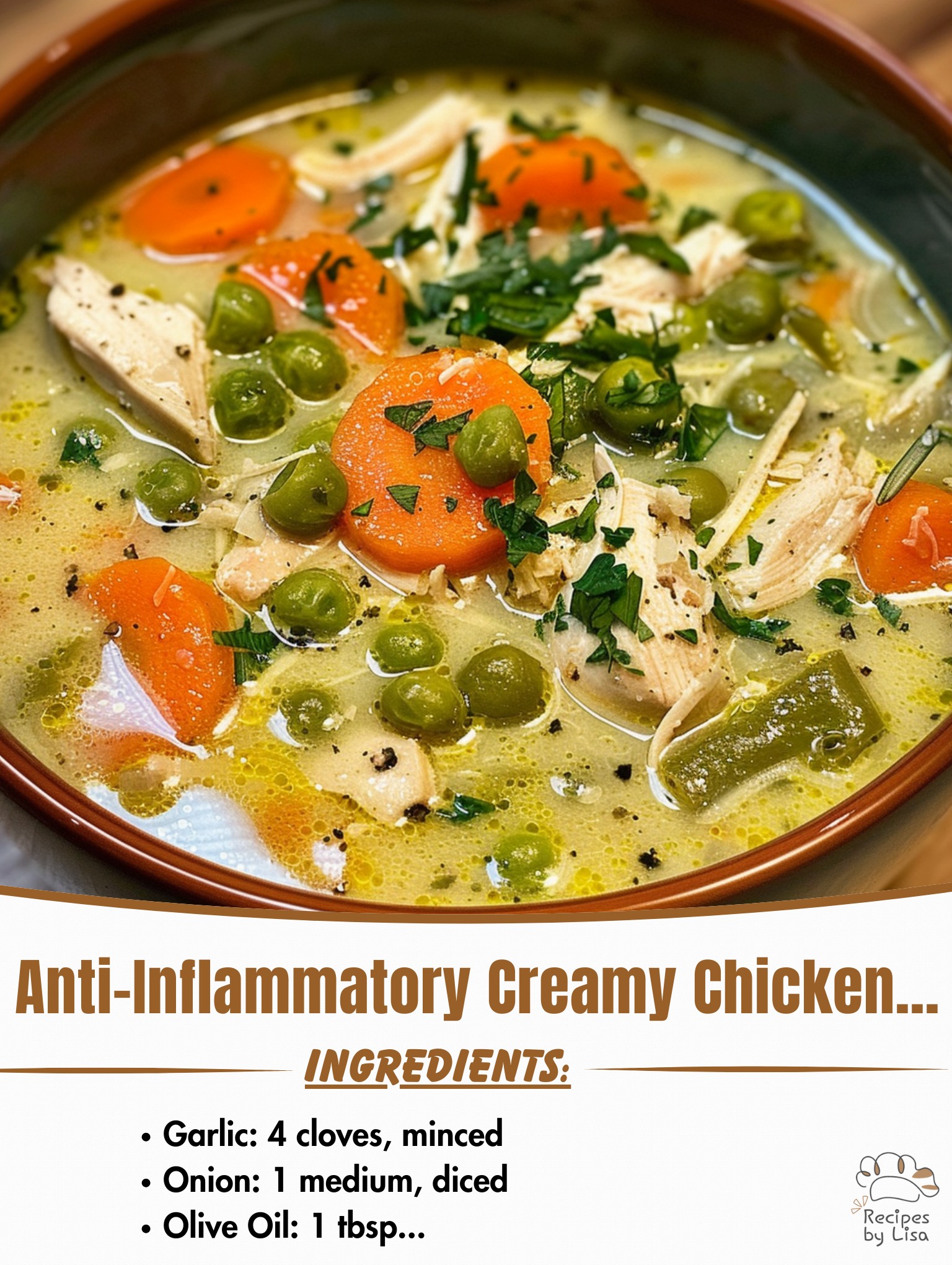 Anti-Inflammatory Creamy Chicken Soup 