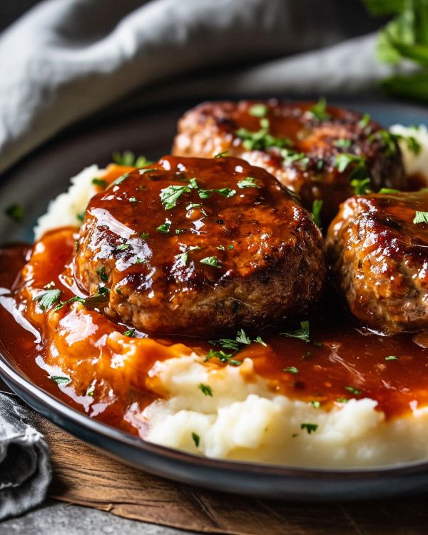 Easy Slow Cooker Salisbury Steak