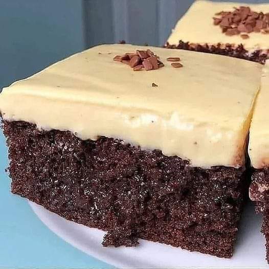 Chocolate Cake with Passion Fruit Mousse