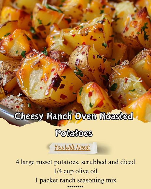 Cheesy Ranch Oven Roasted Potatoes 