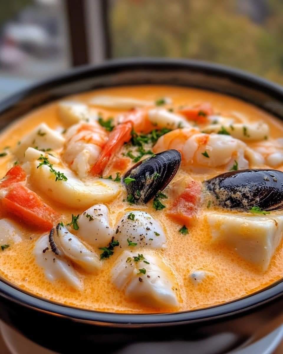 French Seafood Soup (Bouillabaisse)‼️