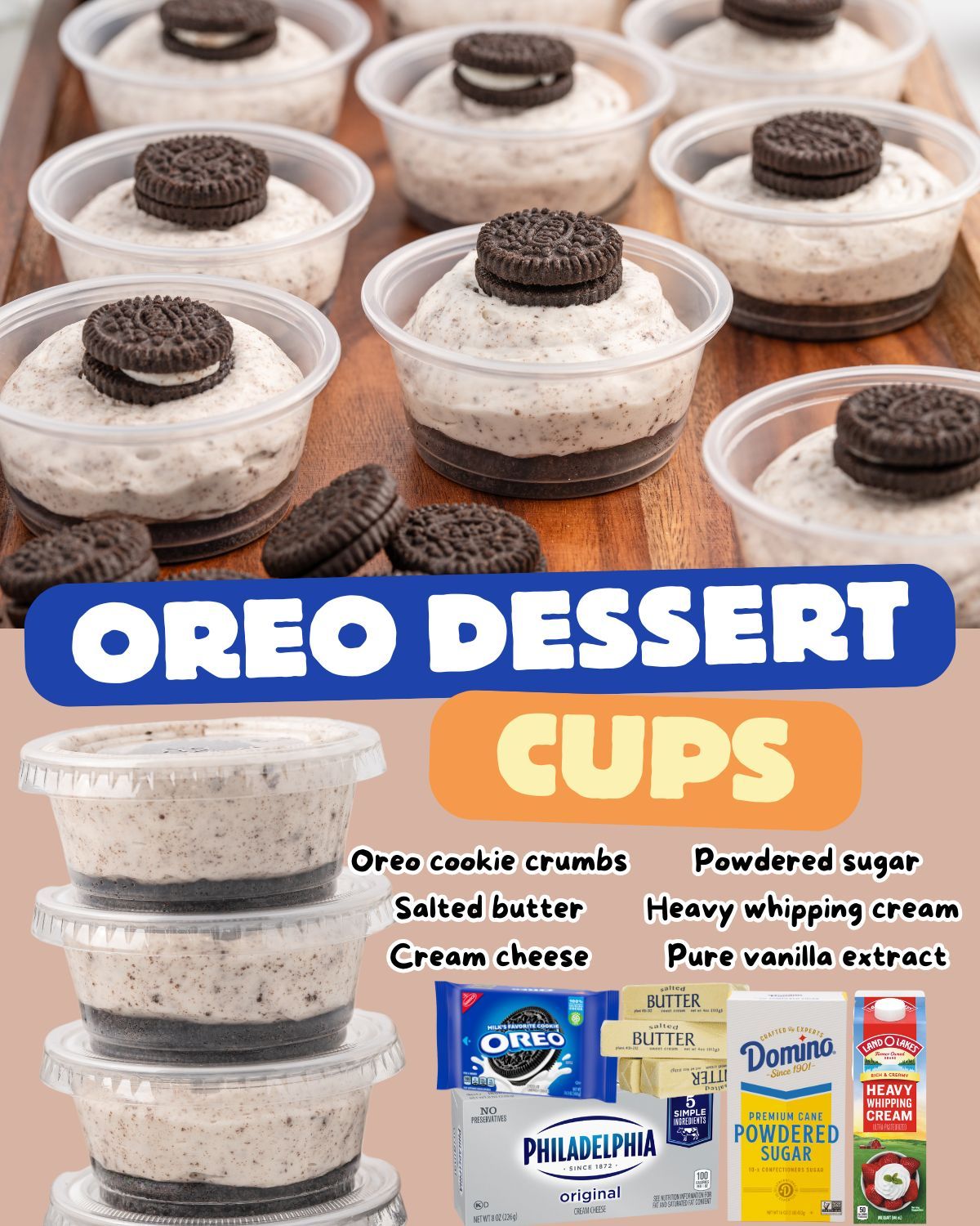 Indulge in our Oreo Dessert Cups