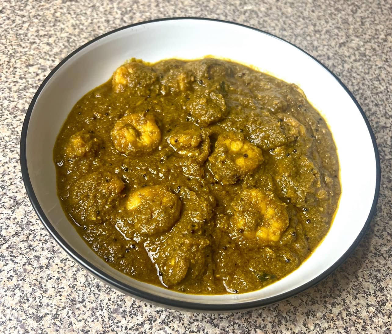 Prawn Green Masala Curry 