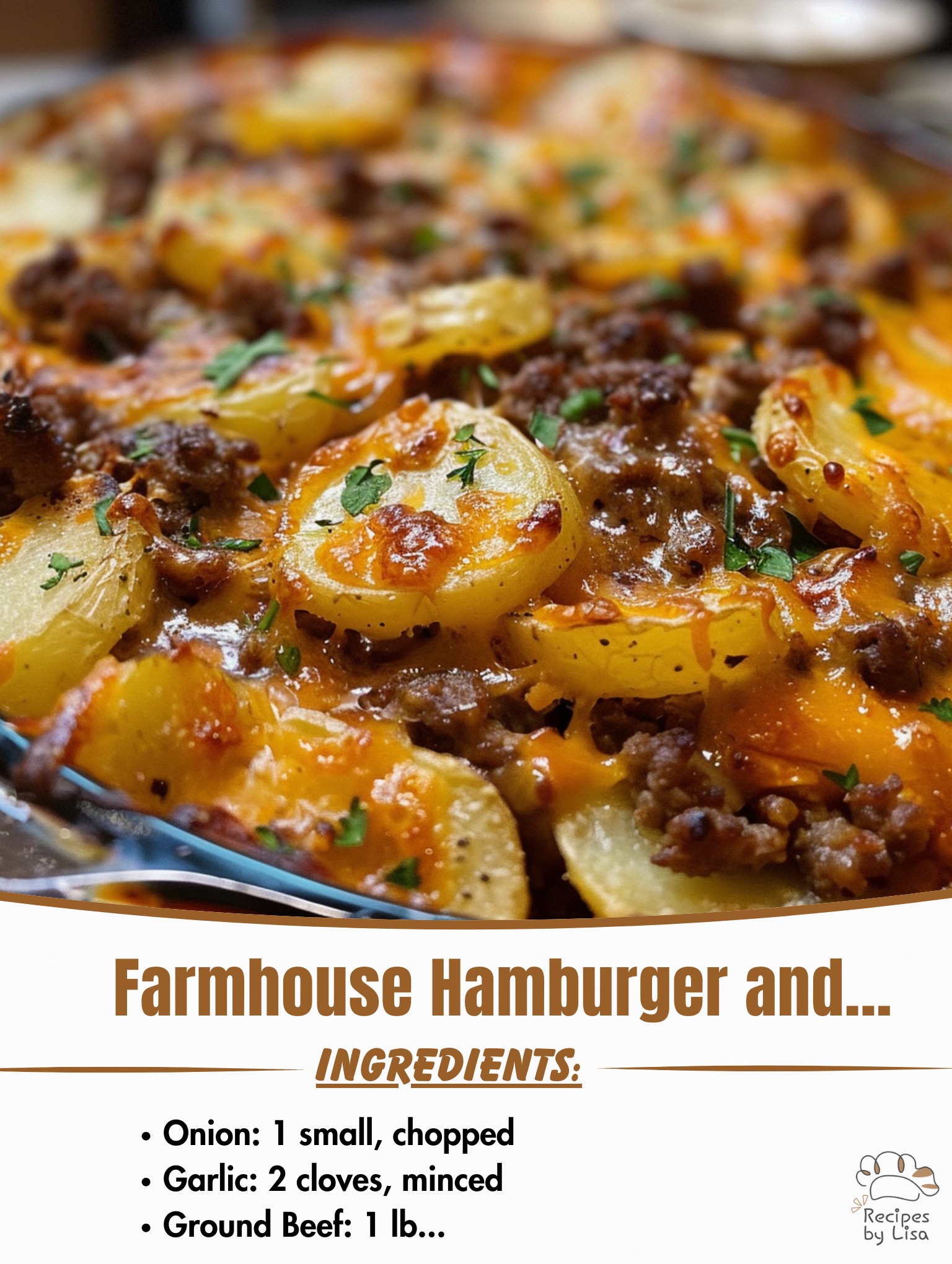 Farmhouse Hamburger and Potato Bake 