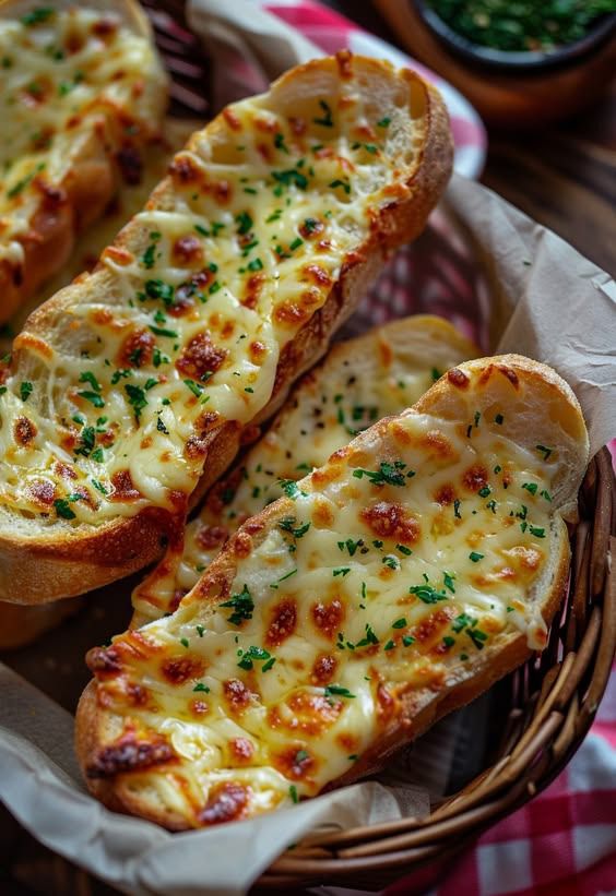 Fluffy Cheesy Garlic Bread