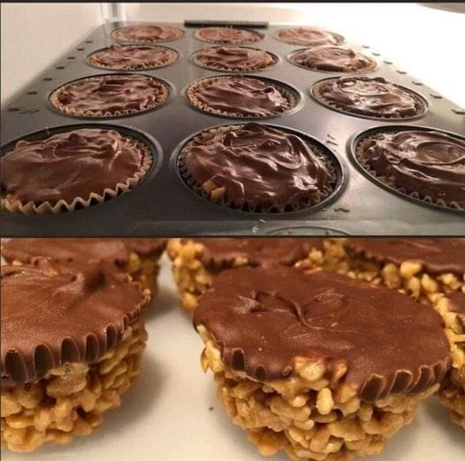 Peanut Butter Balls with Chocolate Rice Krispies