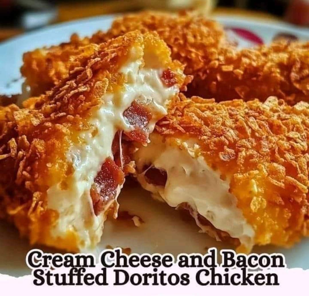 Cream Cheese and Bacon Stuffed Doritos Chicken 