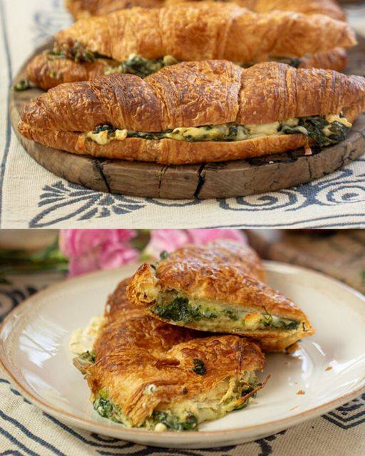 Spinach and Cheese Layered Frittata Recipe