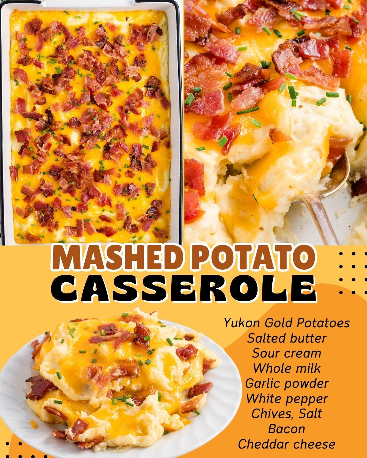 MASHED POTATO CASSEROLE!