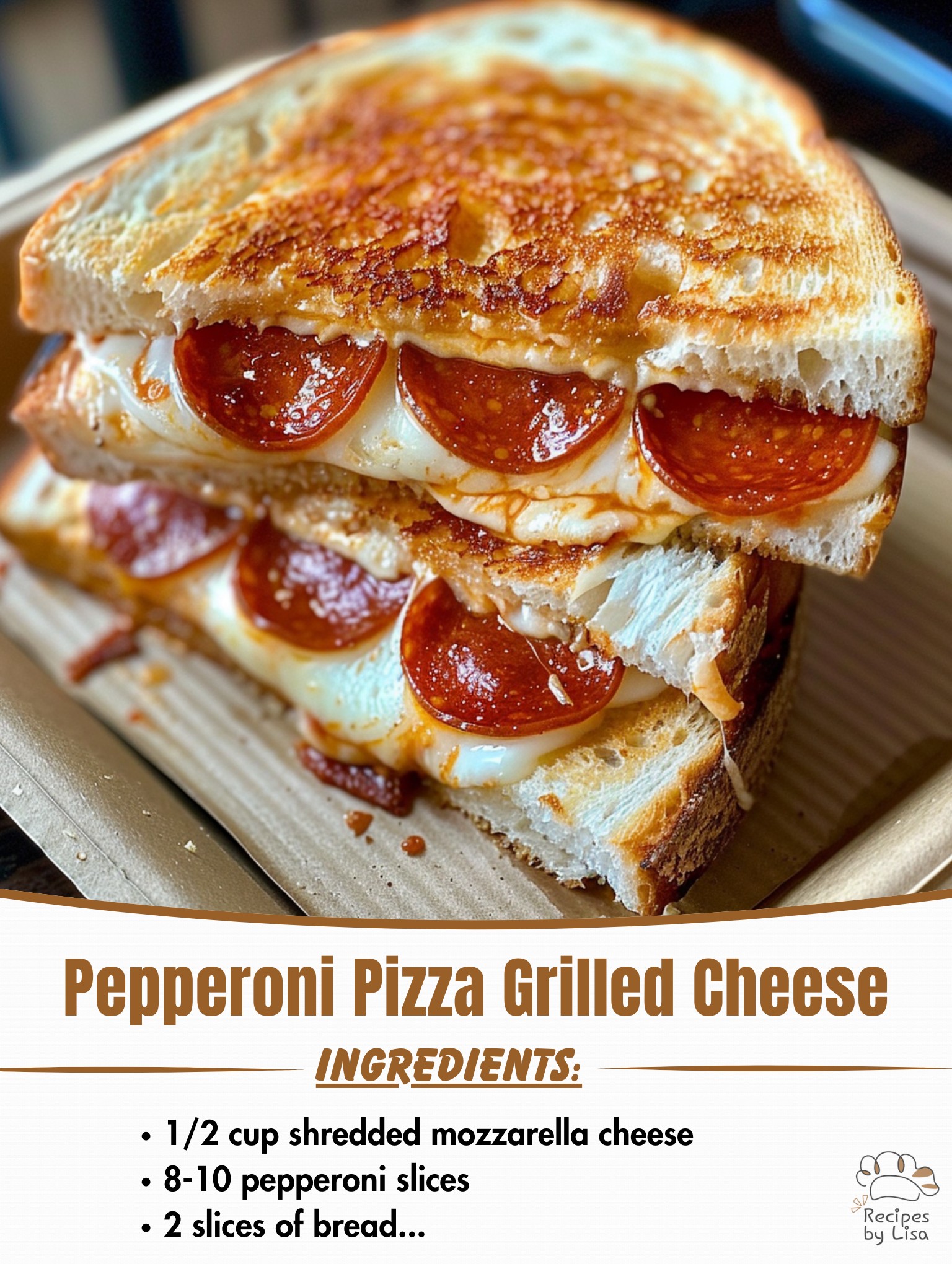  Pepperoni Pizza Grilled Cheese – A Cheesy Twist on a Classic! 