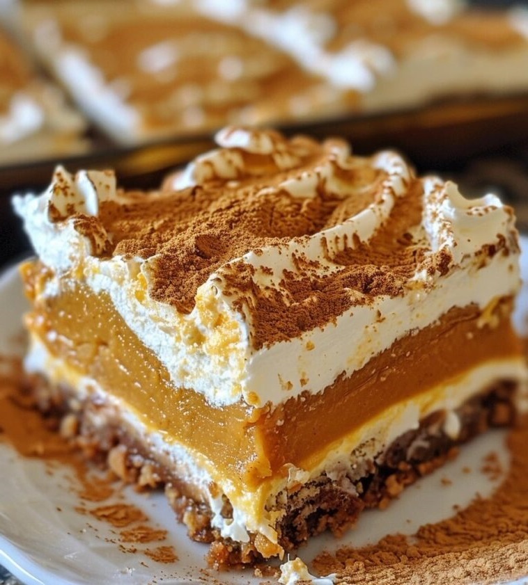 Pumpkin Cream Cheese Dream Bars