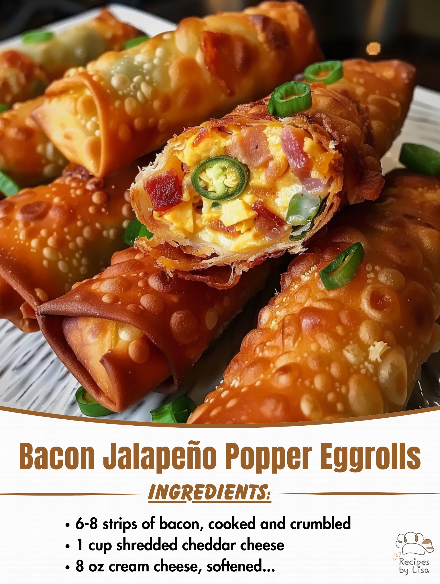  Bacon Jalapeño Popper Eggrolls 