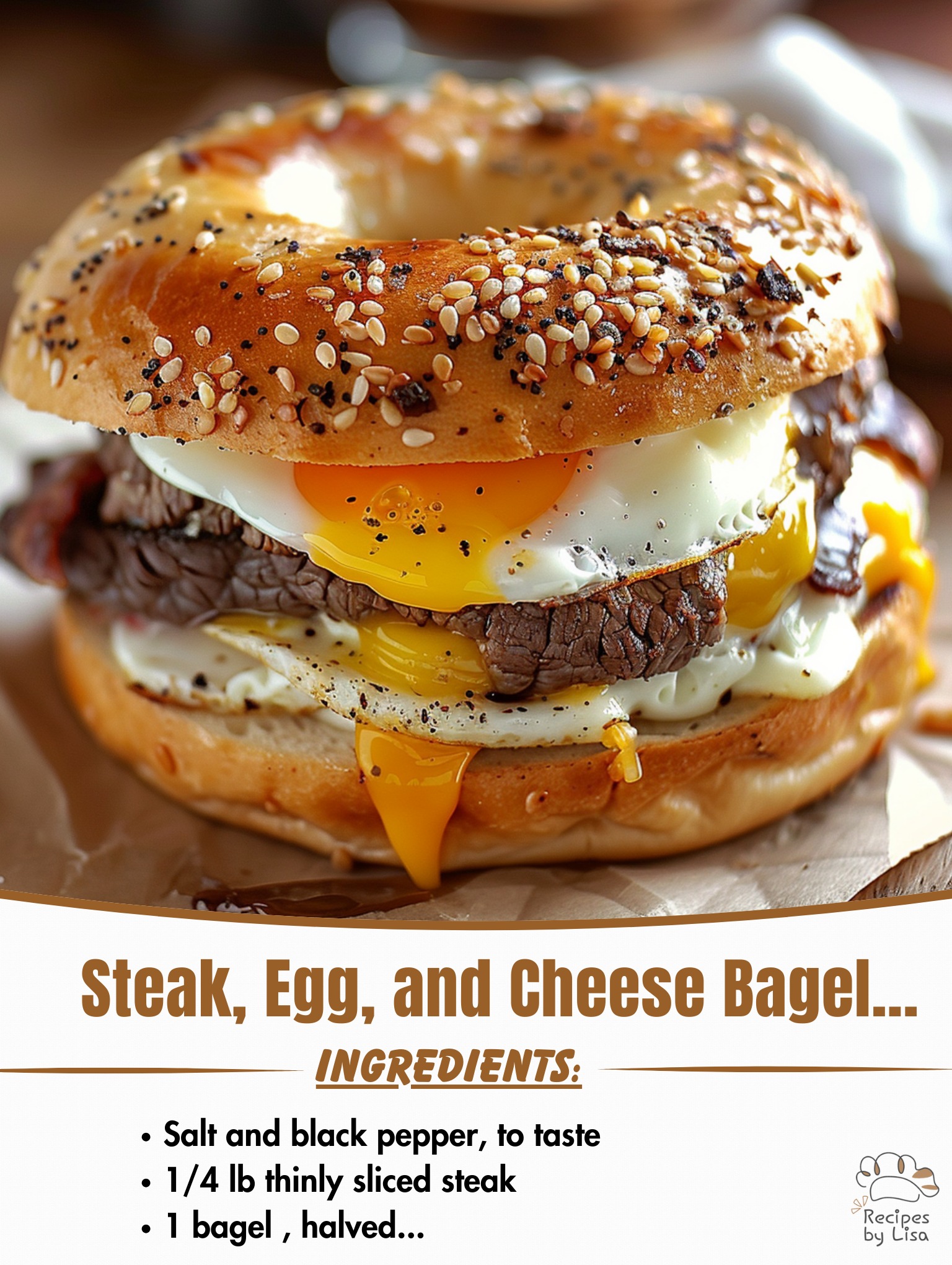  Steak, Egg, and Cheese Bagel Sandwich – A Hearty Start! 