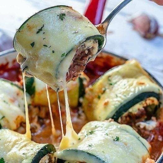 Zucchini Lasagna Roll-Ups