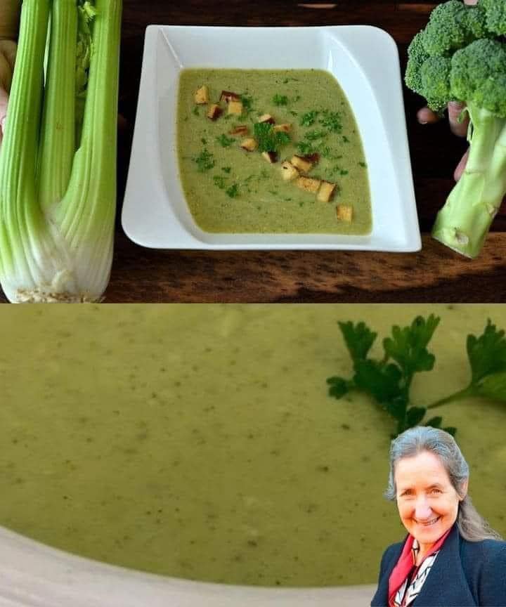 This broccoli soup is like medicine to my stomach