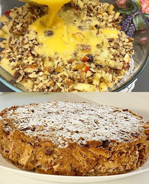 APPLE CAKE: No sugar, no flour