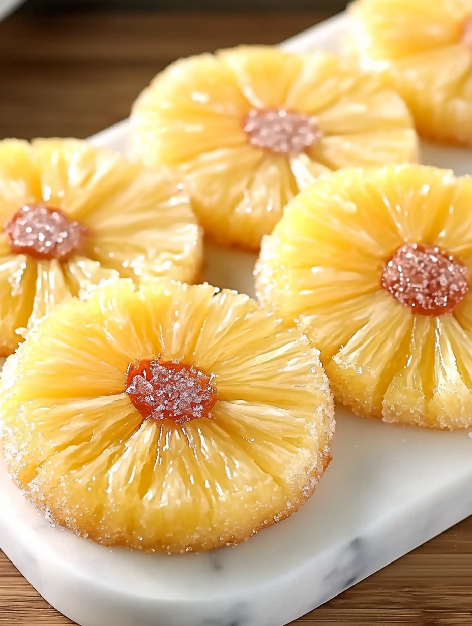 Pineapple Upside-Down Sugar Cookies