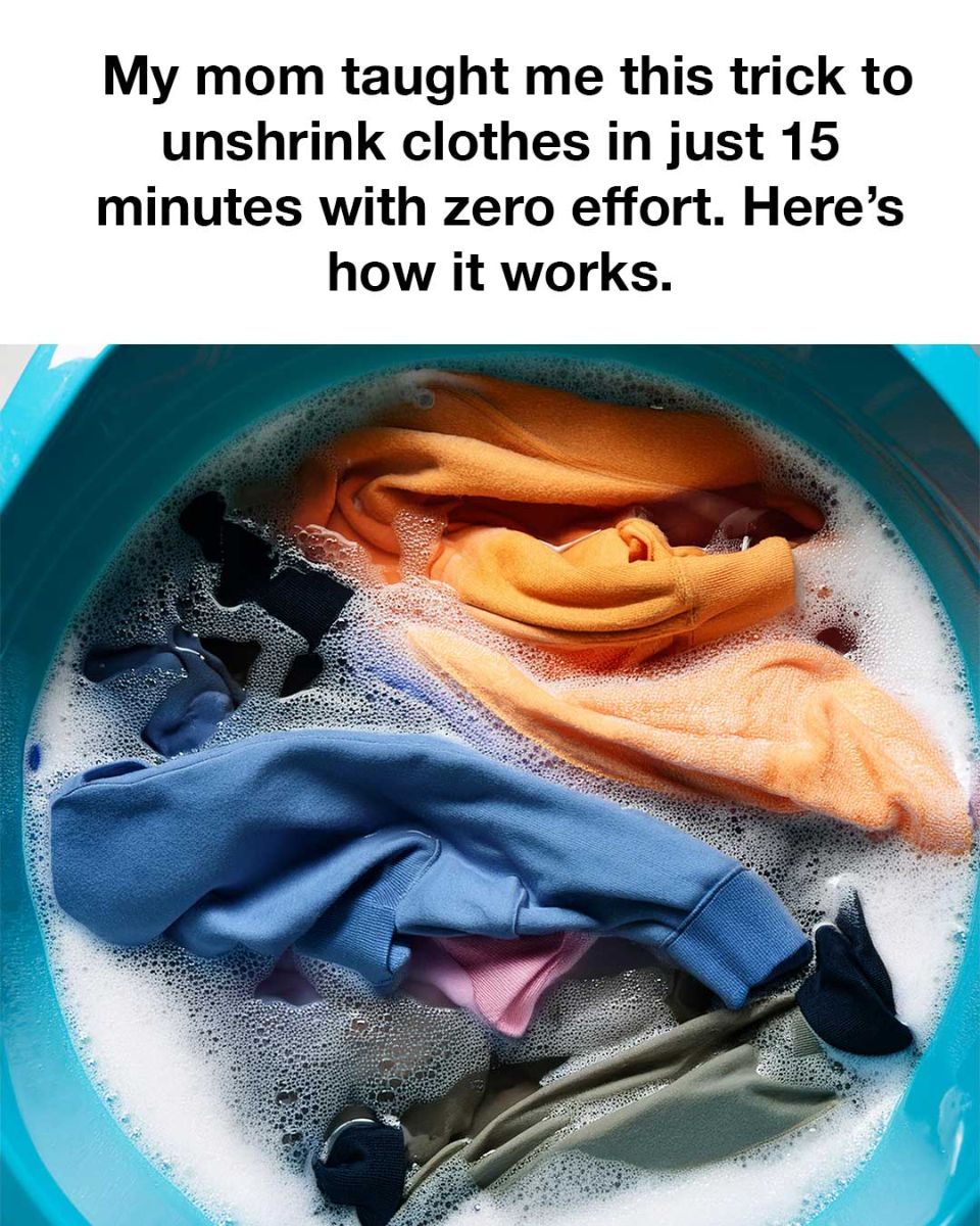 The Magic Trick to Unshrink Clothes in Just 15 Minutes