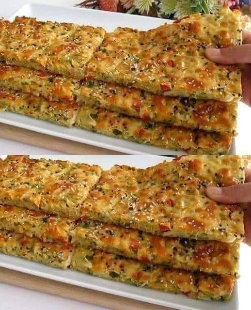 Savory Veggie and Cheese Flatbread Recipe