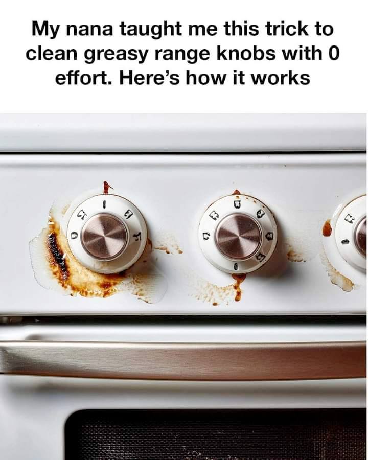 Cleaning Greasy Range Knobs: Nana’s Simple Trick